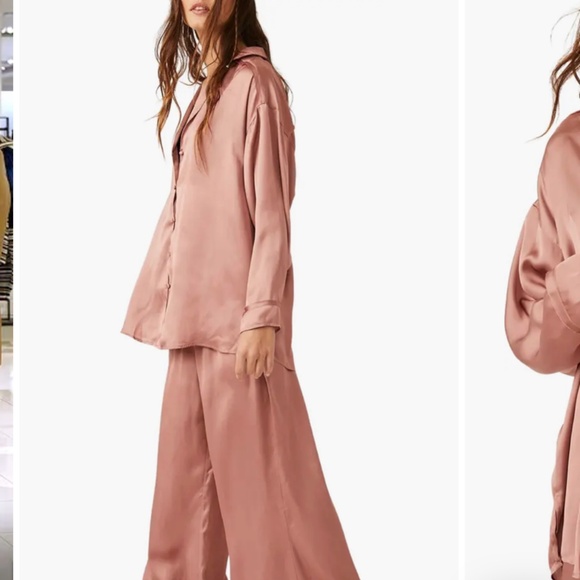 Free People FP Intimatley These Dreams Pajama Set Rose Tyre Dusty M Medium Med - Picture 7 of 14